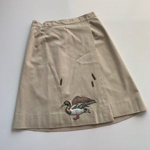 Vintage RARE Abercrombie & Fitch Duck ALine Skirt